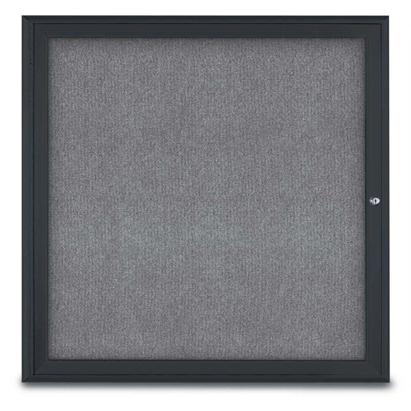 Sliding Door Indoor Enclosed Corkboard, 9